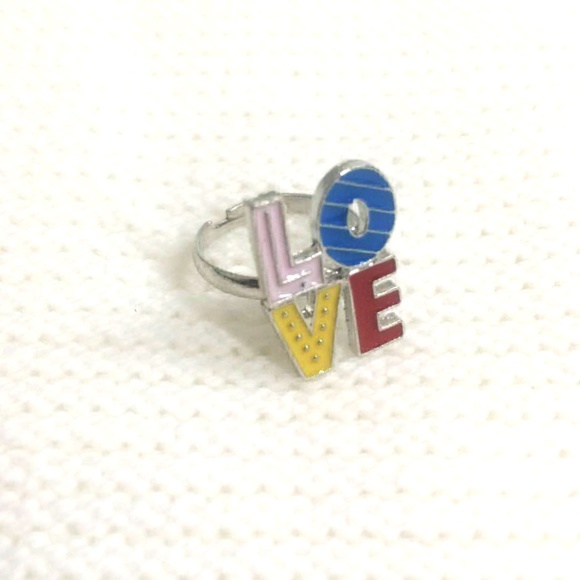 PRICE DROP! NEW Rainbow L.O.V.E. Ring (Adjustable) - Picture 2 of 4